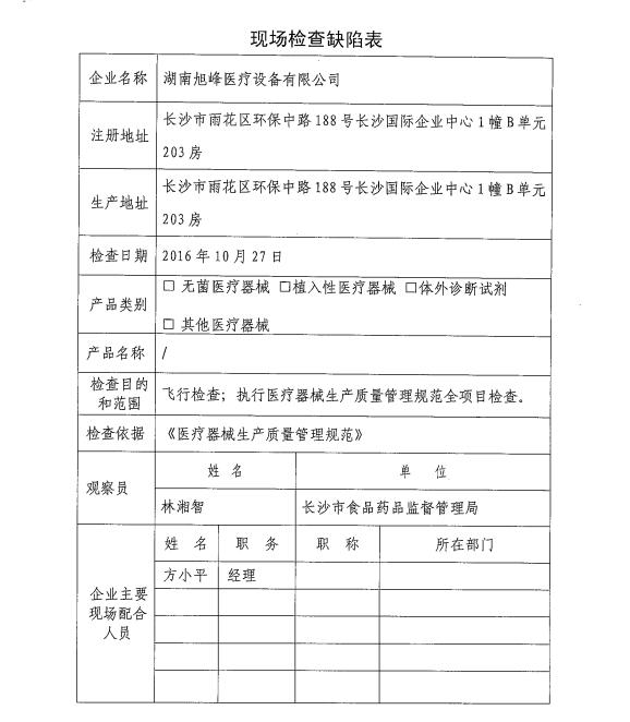 湖南省医疗器械生产企业飞行检查情泛亚电竞况公告(图13)